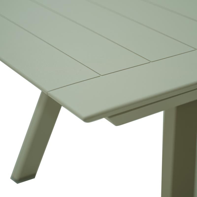 Tavolo Rettangolare Allungabile in Alluminio Champagne | Didone