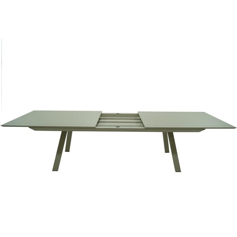 Tavolo Rettangolare Allungabile in Alluminio Champagne | Didone