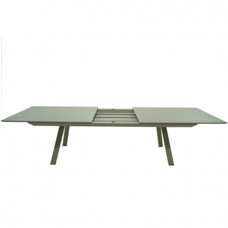 Tavolo Rettangolare Allungabile in Alluminio Champagne | Didone