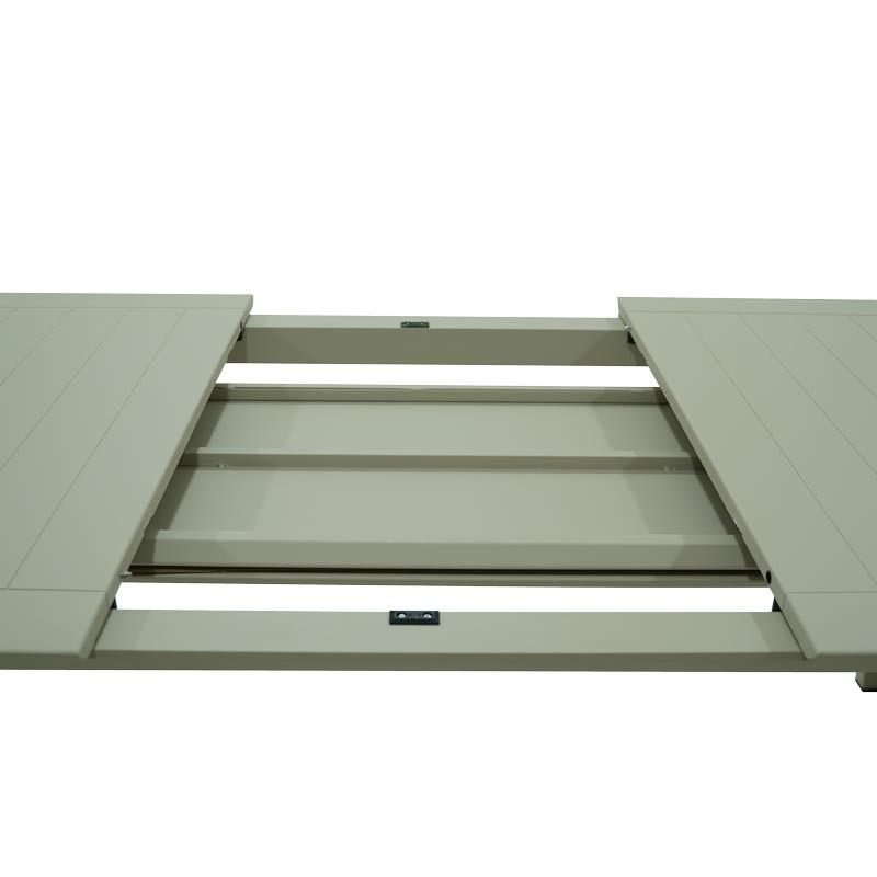 Tavolo Rettangolare Allungabile in Alluminio Champagne | Didone