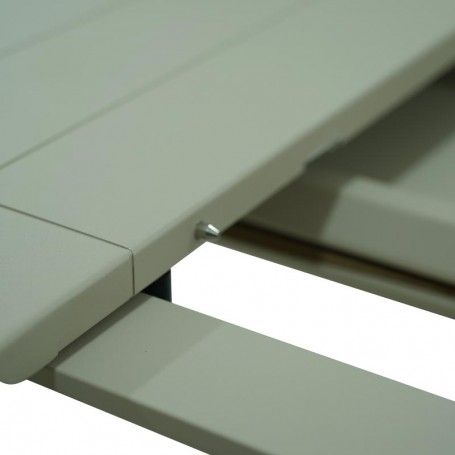 Tavolo Rettangolare Allungabile in Alluminio Champagne | Didone