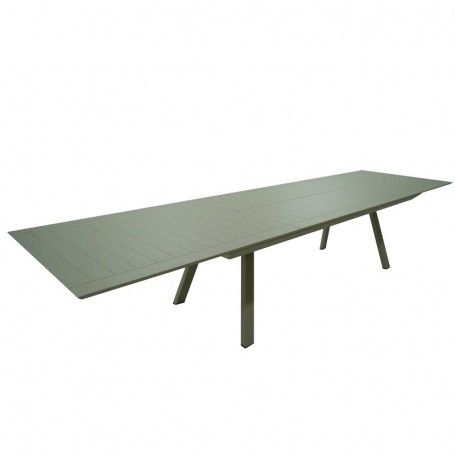 Tavolo Rettangolare Allungabile in Alluminio Champagne | Didone