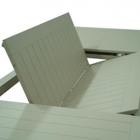 Tavolo Rettangolare Allungabile in Alluminio Champagne | Didone