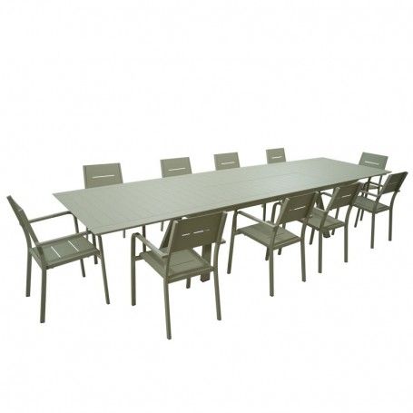 Tavolo Rettangolare Allungabile in Alluminio Champagne | Didone