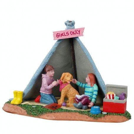 Girls Backyard Camping -  Lemax 13555