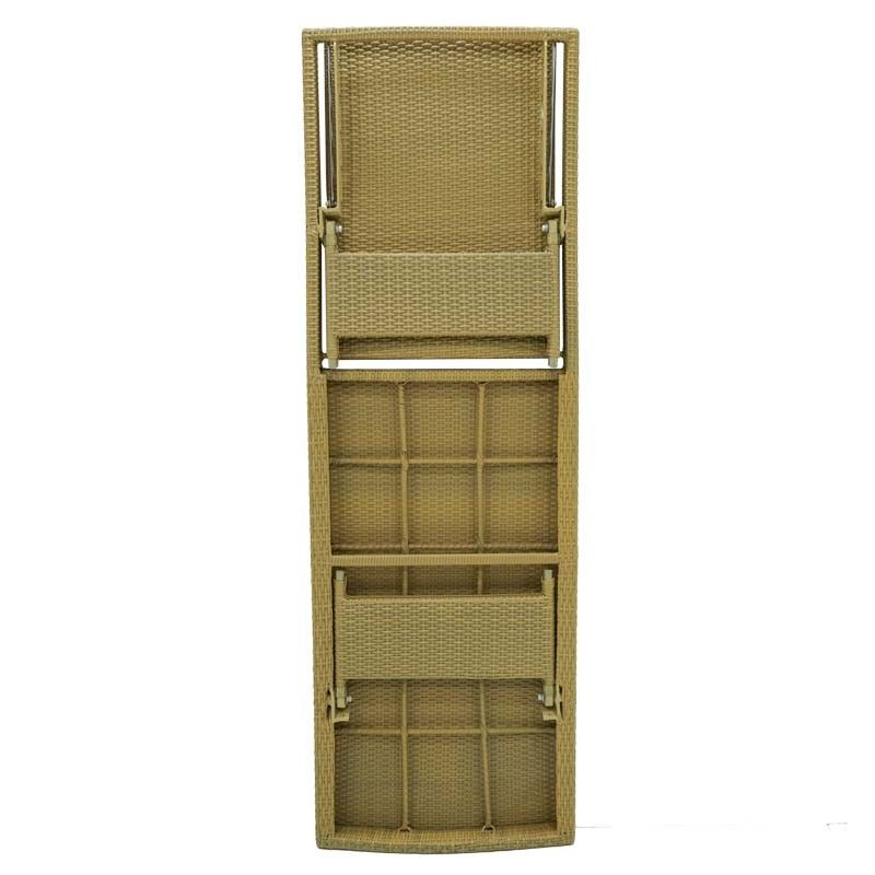 Lettino Prendisole da Giardino in Alluminio e Hularo Beige