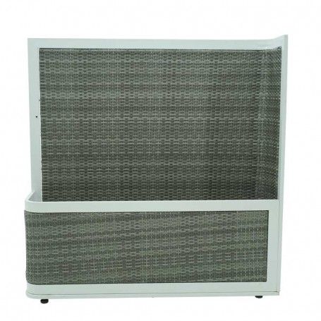 Fioriera in Alluminio Grigio 120x30x122 cm