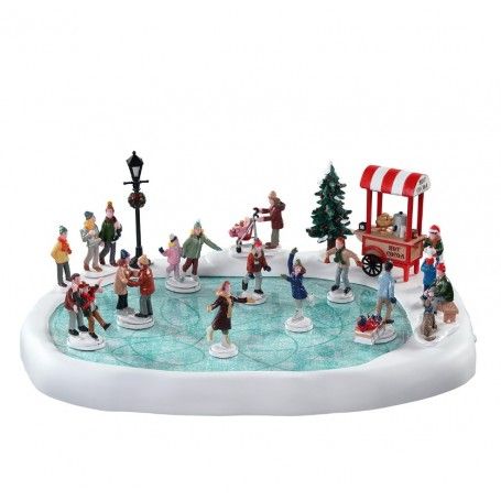Village Skating Pond With Sound con Alimentatore 4.5V - Lemax 94048