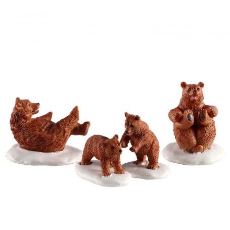 Bear Family Snow Day Set of 4 - Lemax 02943