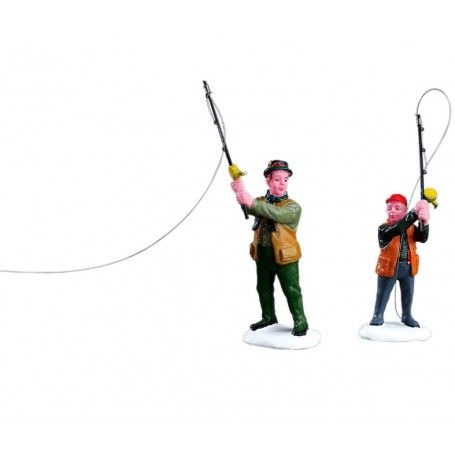 Flyfishing With Dad Set of 2 - Lemax 12495