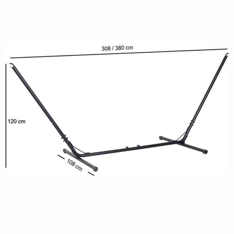 Struttura Allungabile in Acciaio per Amaca da Giardino
