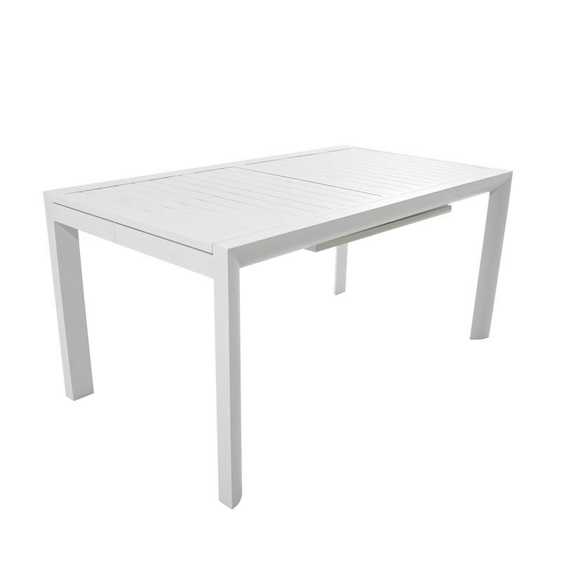 Tavolo Rettangolare Allungabile in Alluminio Bianco | Coffee
