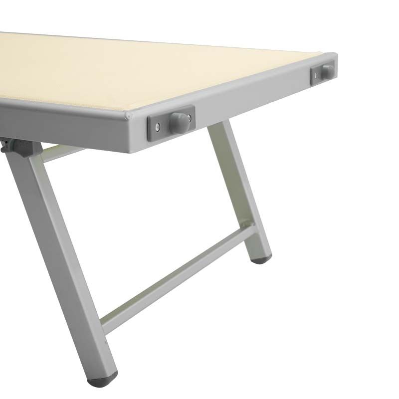 Lettino Prendisole da Giardino Ecrù