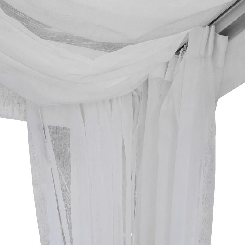 Baldacchino da Esterno in Alluminio Bianco 2x2xH.2,3 m