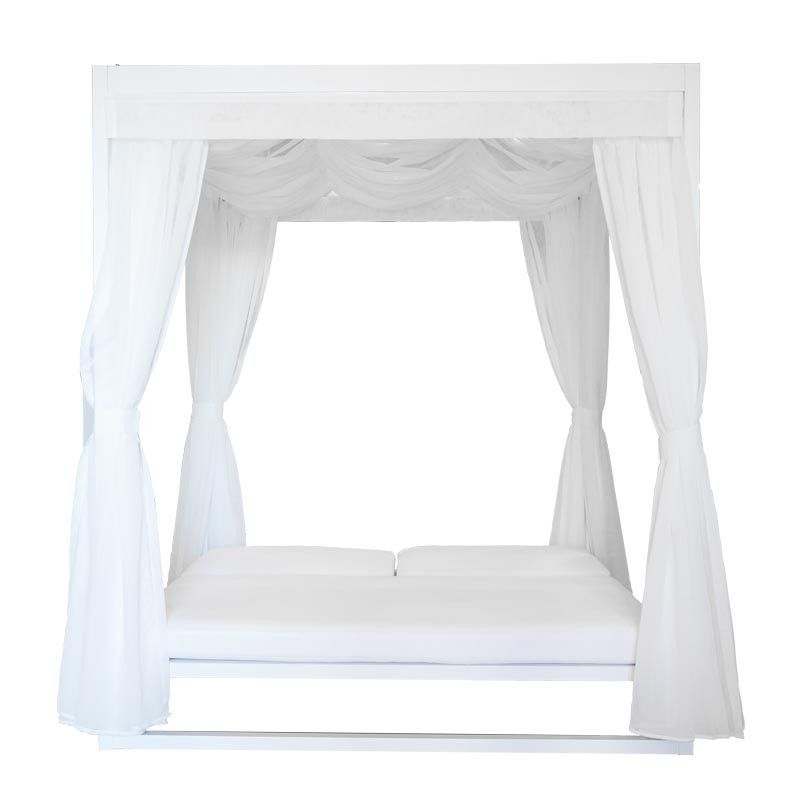 Baldacchino da Esterno in Alluminio Bianco 2x2xH.2,3 m