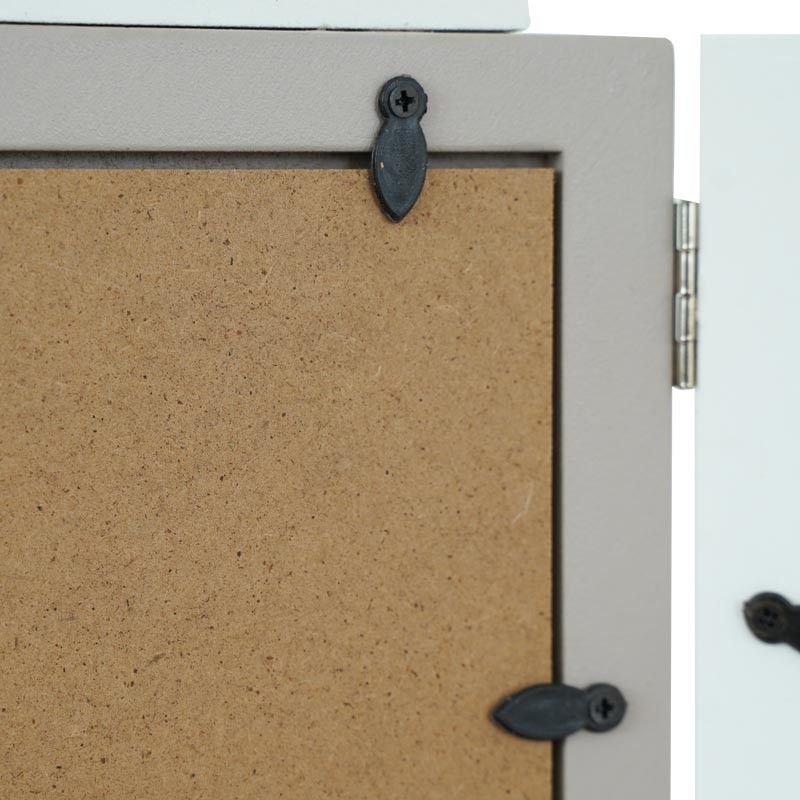 Quattro Cornici per Foto in Legno con scritta Love