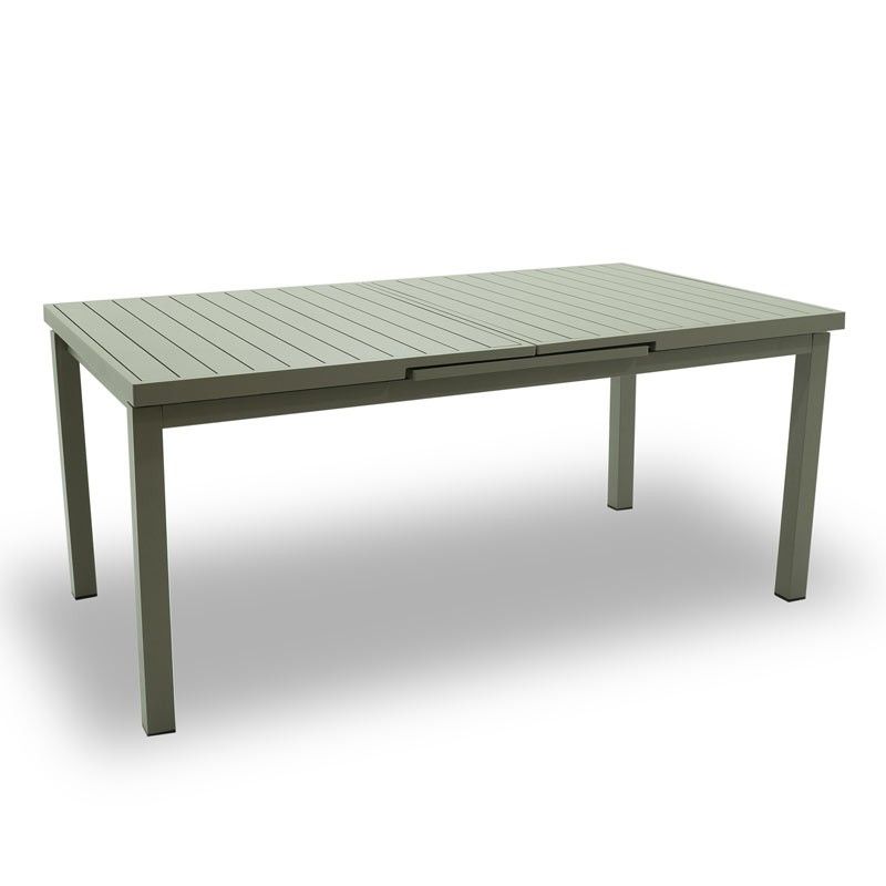 Tavolo Rettangolare Allungabile in Alluminio Tortora | Aci