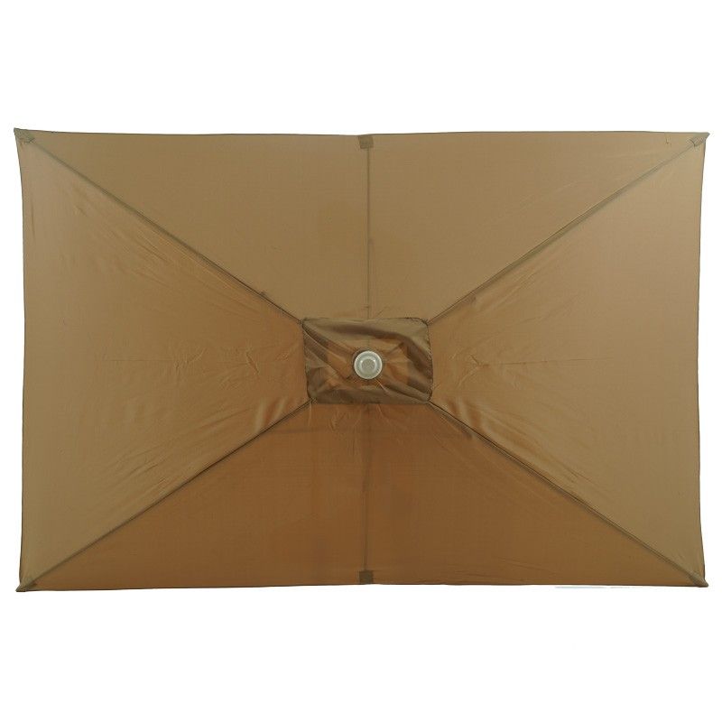 Ombrellone Palo Centrale da Esterno in Alluminio 3x2 mt Tortora | QD125