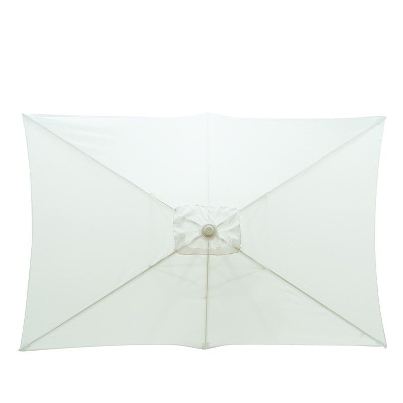 Ombrellone Palo Centrale da Esterno in Alluminio 3x2 mt Bianco | QD125