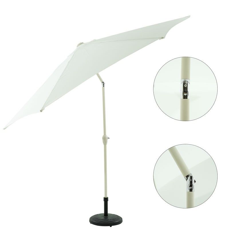 Ombrellone Palo Centrale da Esterno in Alluminio D. 280 cm Bianco | QD101