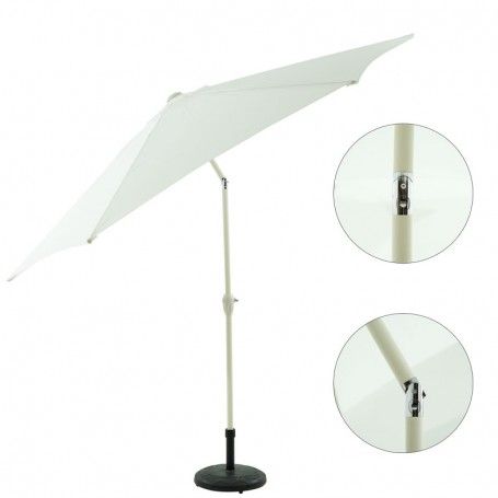 Ombrellone Palo Centrale da Esterno in Alluminio D. 280 cm Bianco | QD101