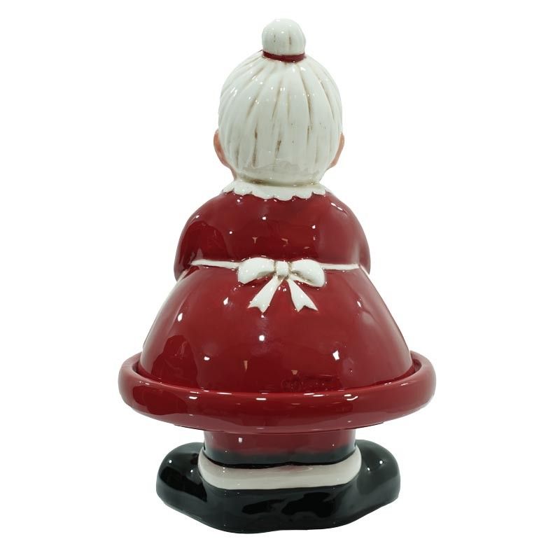 Alzatine Natalizie in Ceramica Set 2 Pz