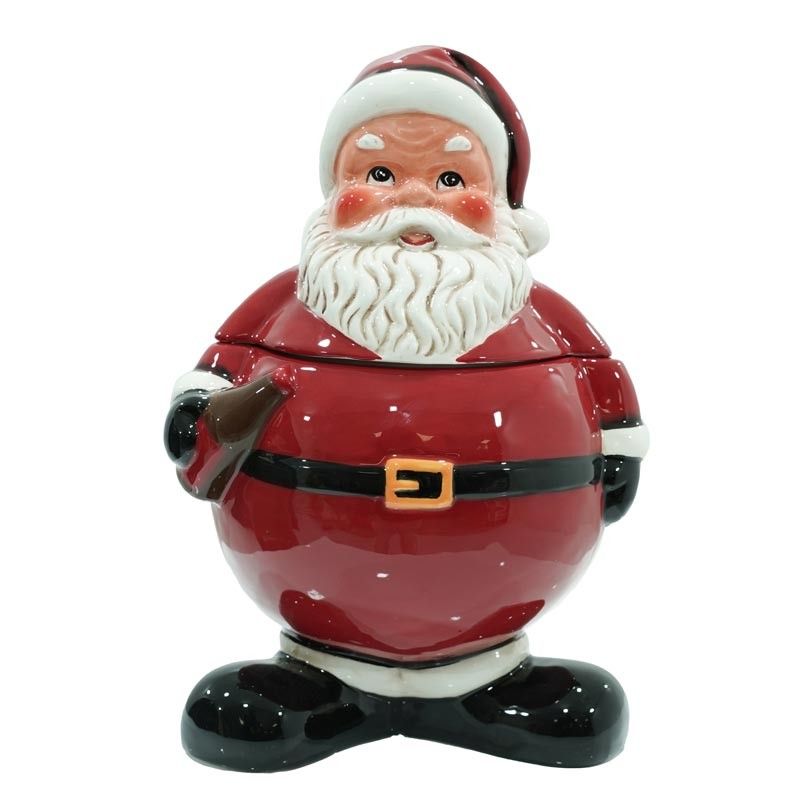 Porta Biscotti Natalizi in Ceramica Set 2 Pz