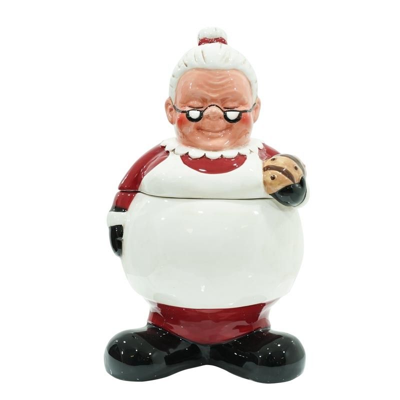 Porta Biscotti Natalizi in Ceramica Set 2 Pz