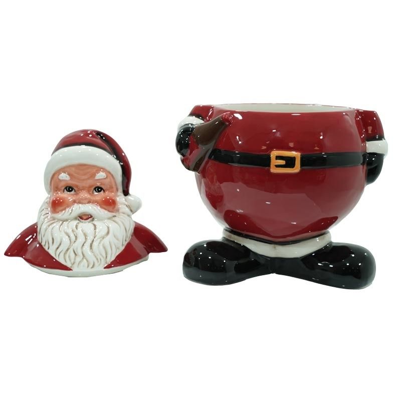 Porta Biscotti Natalizi in Ceramica Set 2 Pz