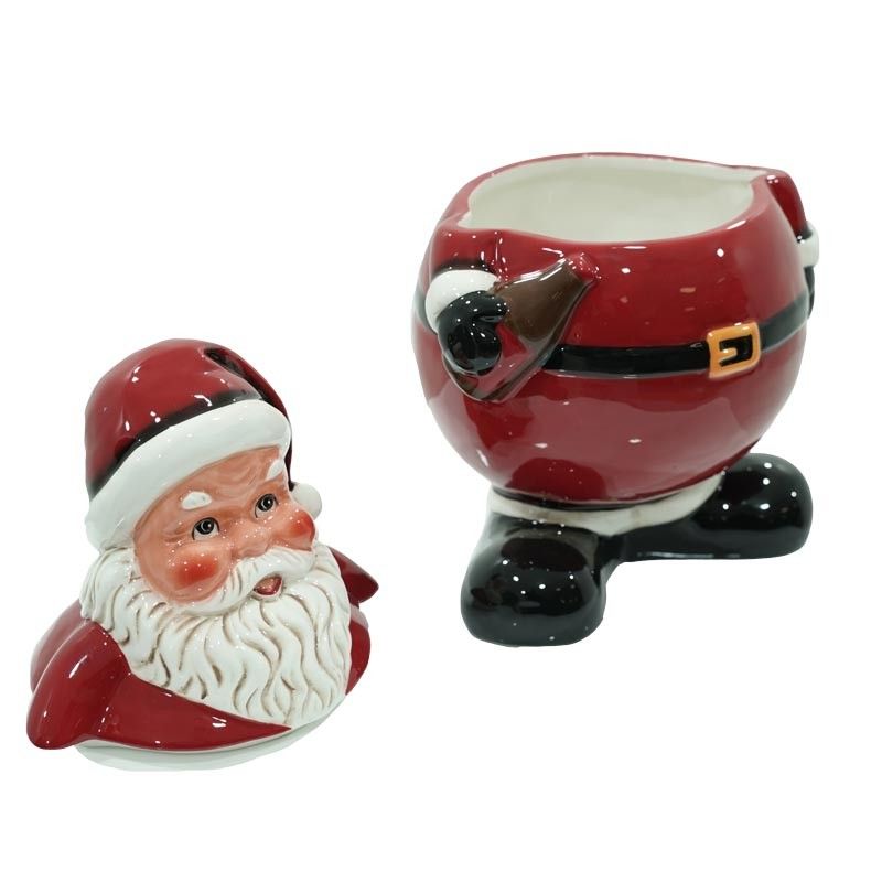 Porta Biscotti Natalizi in Ceramica Set 2 Pz