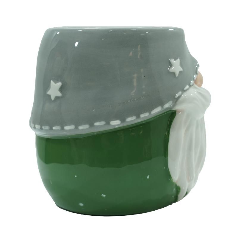 Tazze Natalizie Rossa e Verde in Ceramica Set 2 Pz