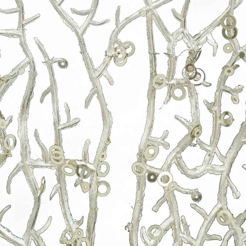 Ramo Natalizio Metallizzato L.52 cm 3 Colori