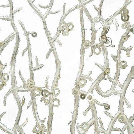 Ramo Natalizio Metallizzato L.52 cm 3 Colori