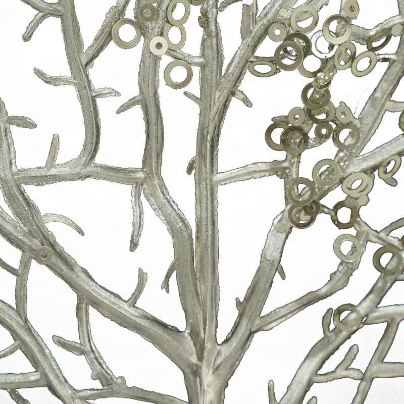 Ramo Natalizio Metallizzato L.52 cm 3 Colori