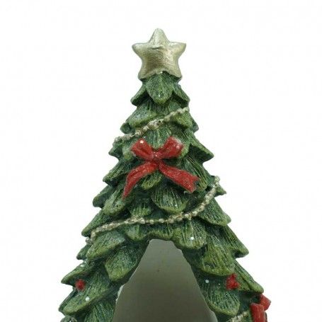 Alberello con Scena Natalizia Interna e Luci Led H.17,5 cm