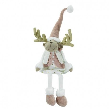 Renna Natalizia Seduta Maschio o Femmina H.92 cm