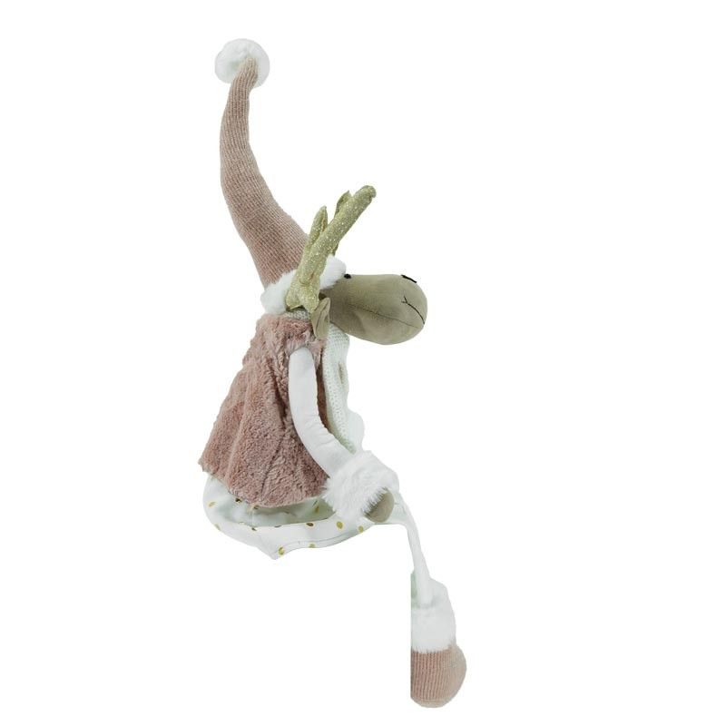 Renna Natalizia Seduta Maschio o Femmina H.92 cm