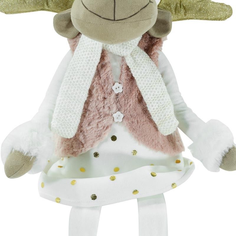 Renna Natalizia Seduta Maschio o Femmina H.92 cm