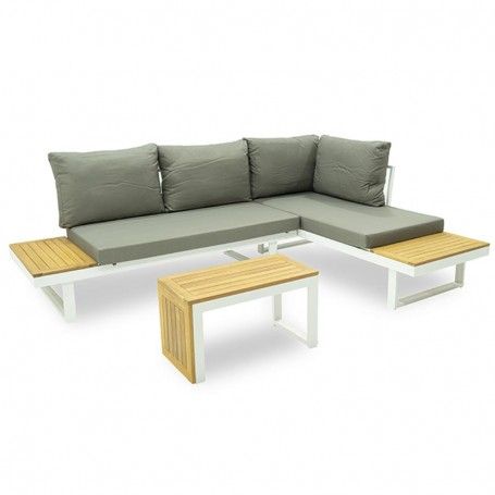 Set Divano Modulare in Alluminio Dafne White