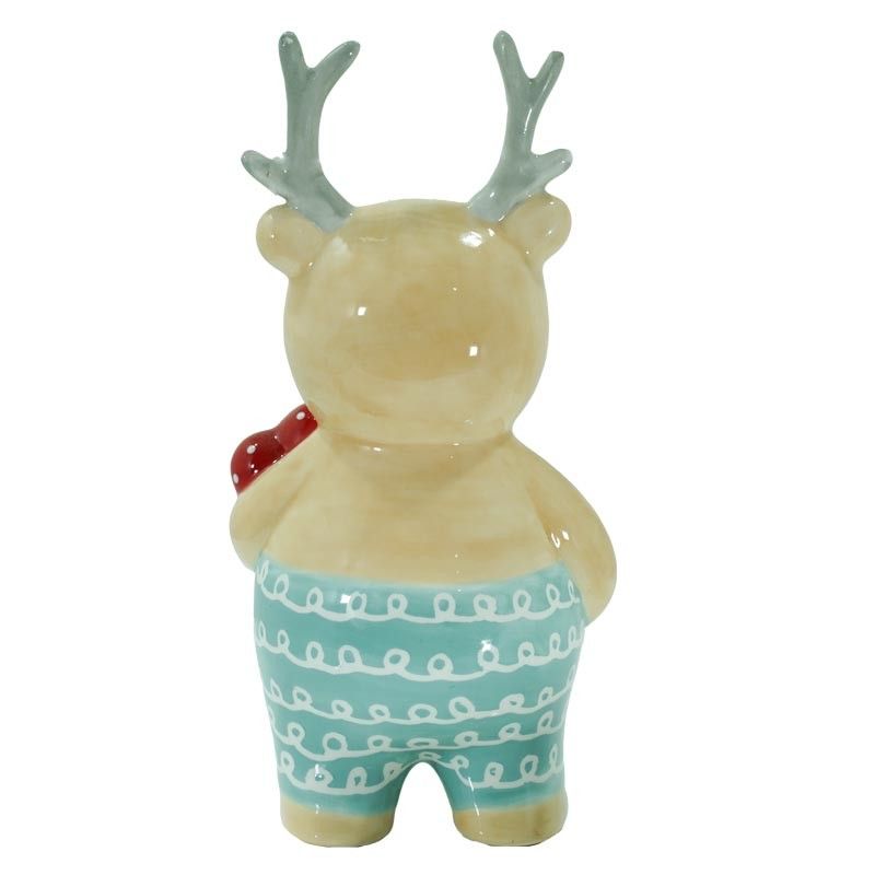 Orso in Ceramica con Corna H.17 cm