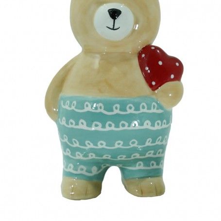 Orso in Ceramica con Corna H.17 cm