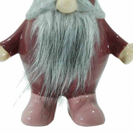 Gnomo Natalizio con Corna in Ceramica H.21 cm