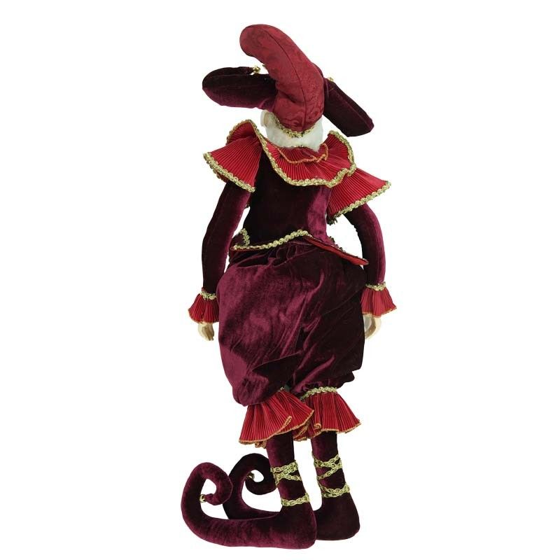 Jolly con Abito Burgundy Rosso e Oro H.60 cm