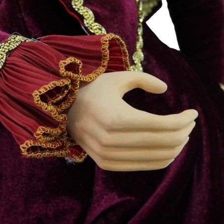 Jolly con Abito Burgundy Rosso e Oro H.60 cm