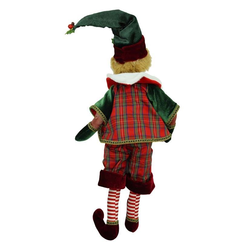 Elfo Natalizio Seduto H.50 cm