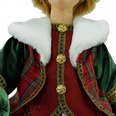 Elfo Natalizio Seduto H.50 cm