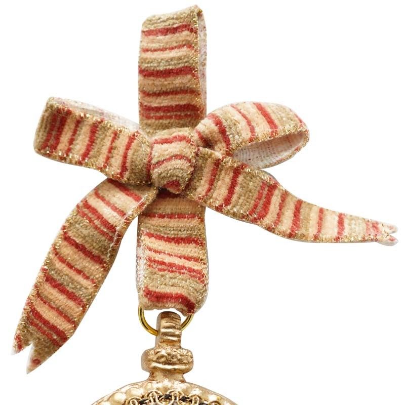 Orologio Natalizio con Nastro da Appendere D.7 cm 3 Modelli