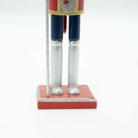 Schiaccianoci Natalizio in Legno con Corona H.58 cm