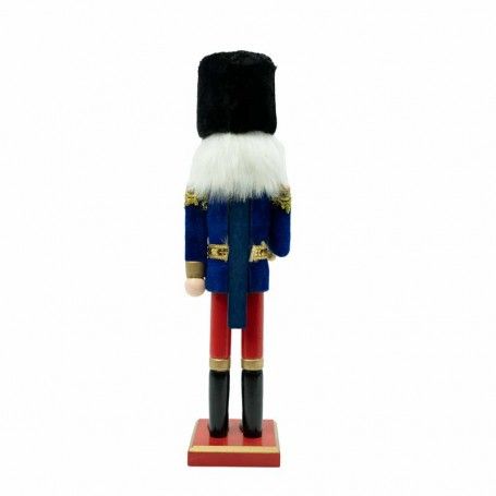 Schiaccianoci di Natale con Giacca di Velluto Blu H.38 cm