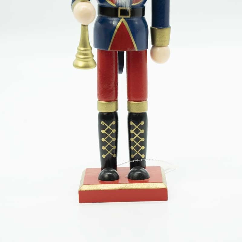 Schiaccianoci Natalizio in Uniforme con Tromba H.30 cm